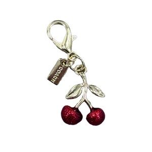 Coach Red Cherry Bag Charm Keychain